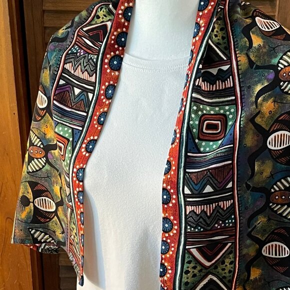 Gorgeous Multicolor 38"x12" Scarf - Picture 4 of 10